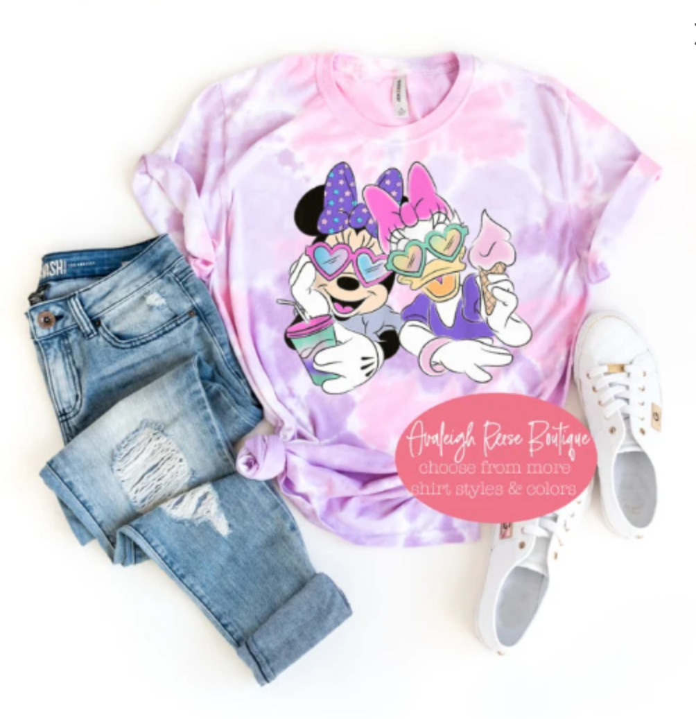 Minnie and Daisy Best Friends Tie Dye