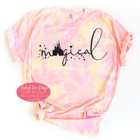 Magical Tie Dye - Magical Castle Shirts - Disney Inspired Shirts - Magical Shirt - Unisex