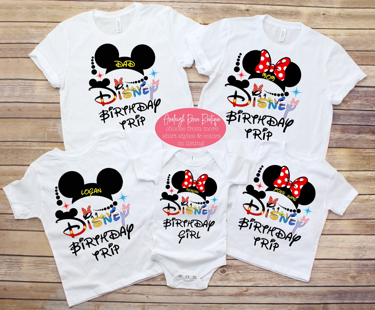 Disney Birthday Trip Shirts - First BIrthday Dsiney Trip Shirts - Personalized Disney First trip