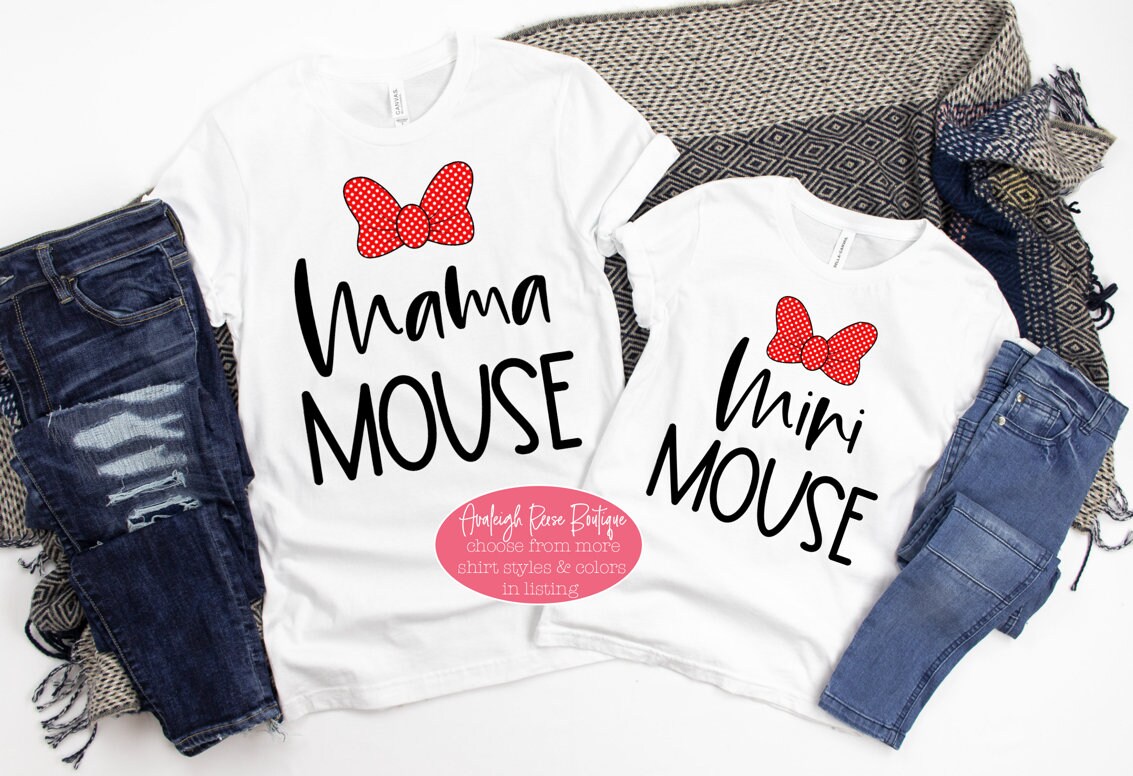 Mama and Me Disney Shirts - Minnie Mouse Shirts - Mama and Mini Disney