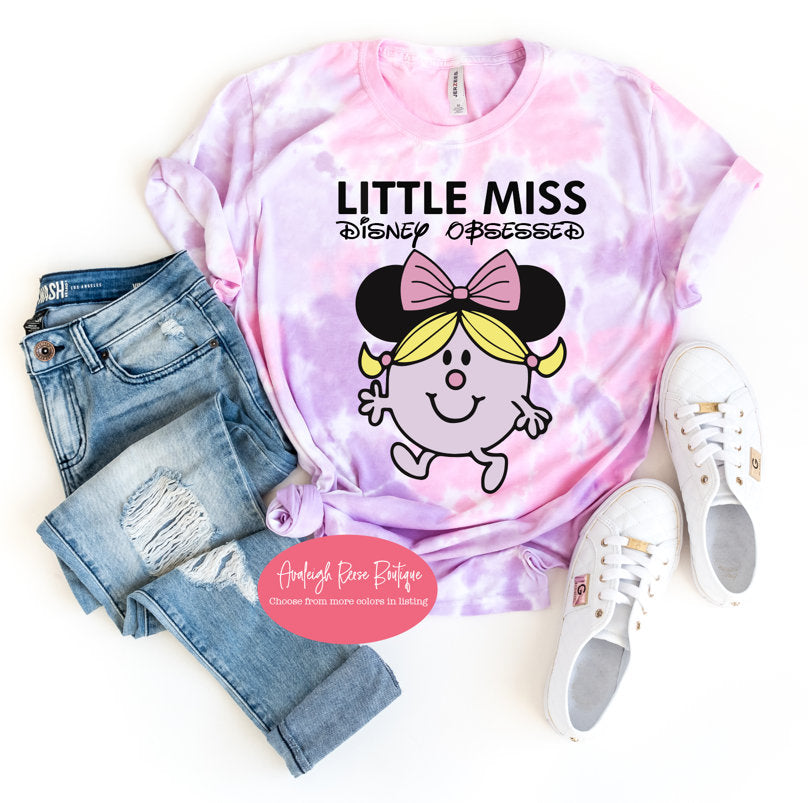 Little Miss Disney Obsessed Tie Dye Shirts Trending Little Miss