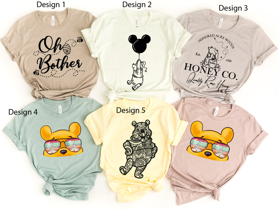 Winnie the Pooh Shirts - Family Disney Shirts  - Hundred Acre Woods Shirts - Group Shirts