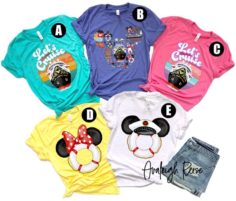 Disney Cruise Shirts,  Let's Cruise Disney Shirt, Disney Cruise Family Shirts, Disney Family Shirts