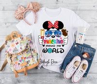 Minnie Snacking around the world - Girls Disney Shirt  - Disney Family Shirts